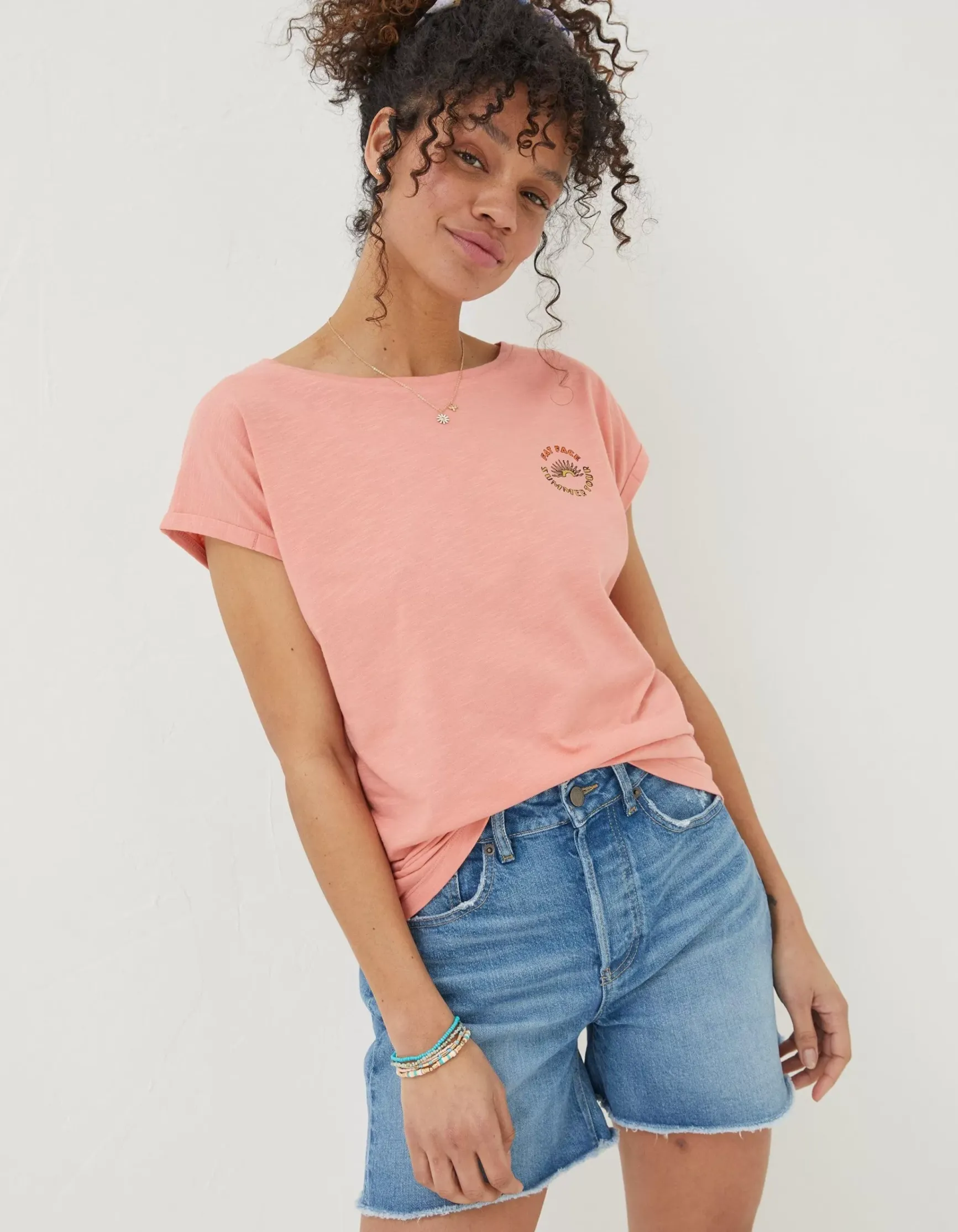 FatFace Ivy Festival Usa T-Shirt|Women Tops & T-Shirts