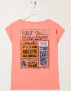 FatFace Ivy Festival Usa T-Shirt|Women Tops & T-Shirts