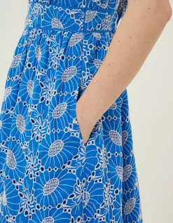 FatFace Jayden Broderie Midi Dress|Women Dresses