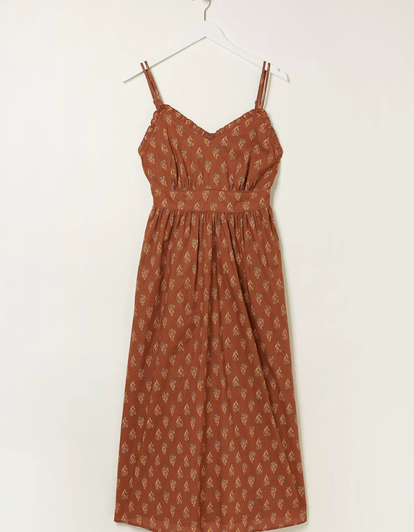 FatFace Jayden Woodblock Midi Dress|Women Dresses
