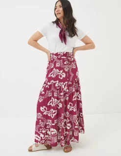 FatFace Jayla Wallpaper Floral Maxi Skirt|Women View All