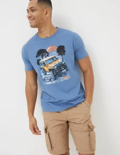 FatFace Jeep Scene T-Shirt|Men View All