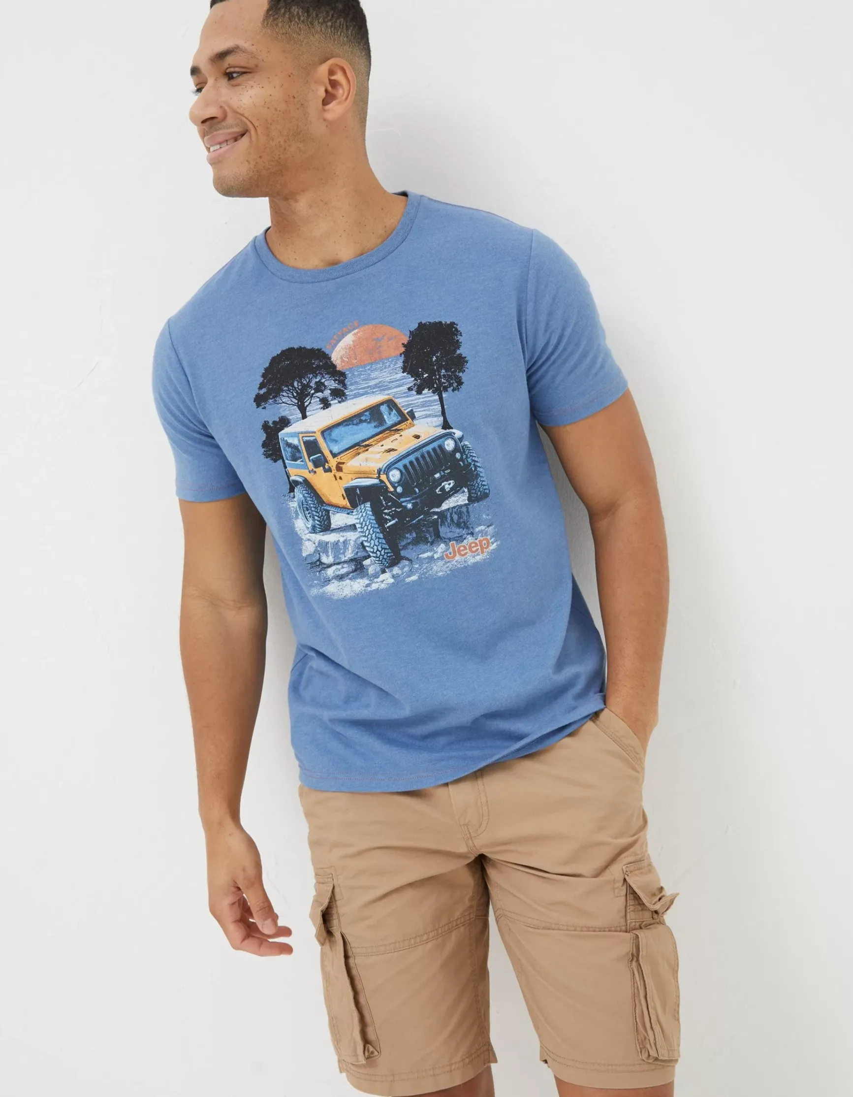 FatFace Jeep Scene T-Shirt|Men View All