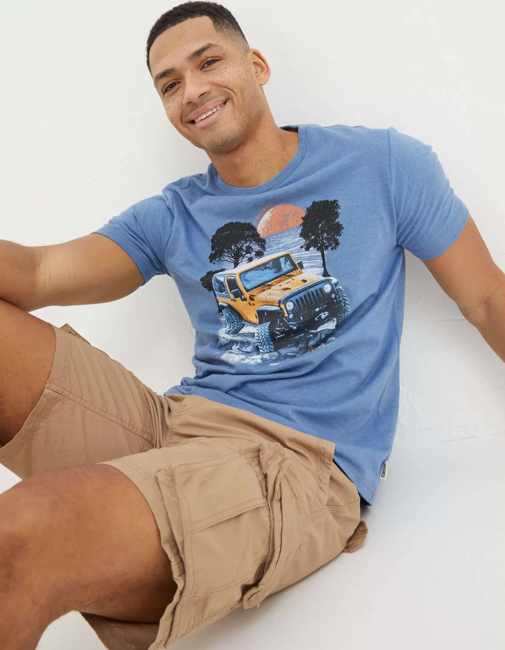 FatFace Jeep Scene T-Shirt|Men View All