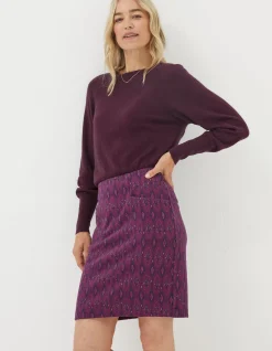 FatFace Jennie Ikat Geo Jersey Skirt|Women View All