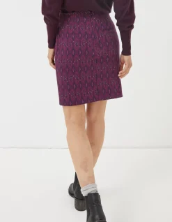 FatFace Jennie Ikat Geo Jersey Skirt|Women View All