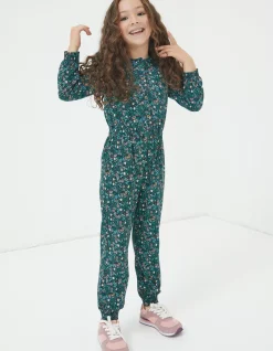 FatFace Jess Evergreen Floral Jumpsuit|Girls View All