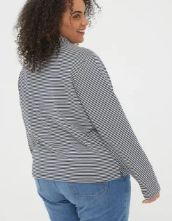 FatFace Jess Stripe Jersey Shirt|Women Tops & T-Shirts
