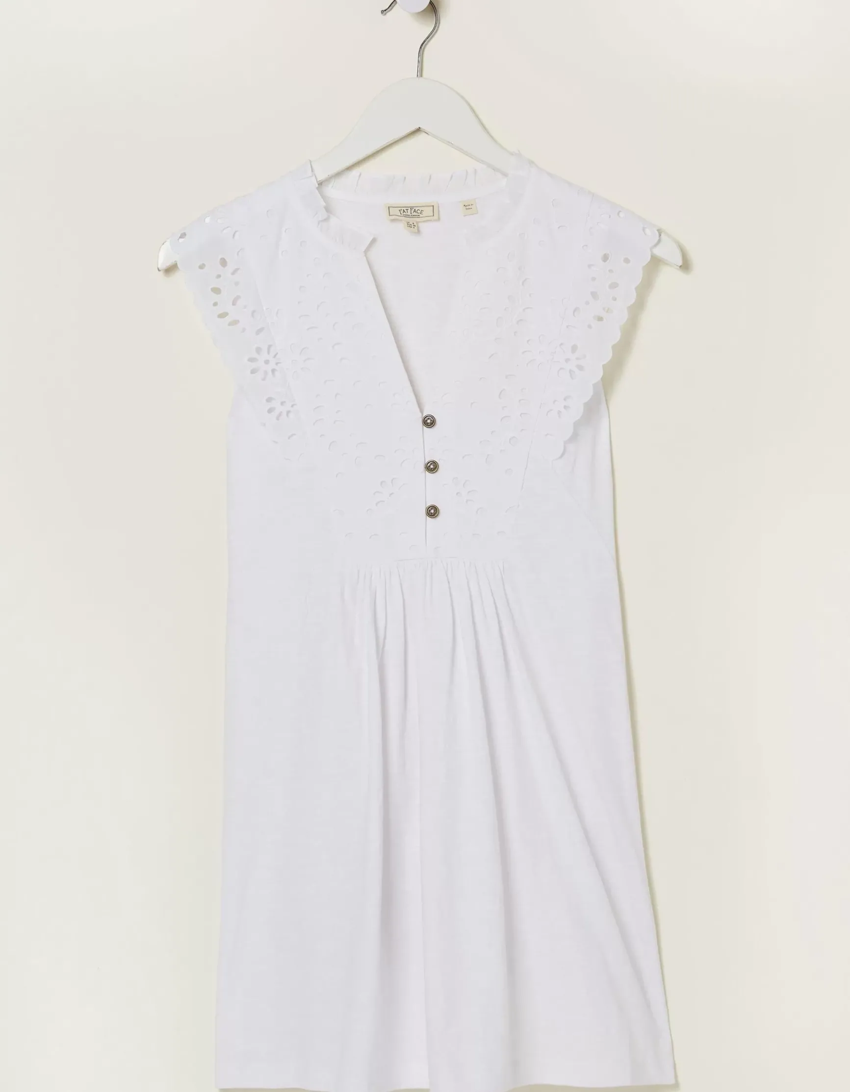 FatFace Jessica Embroidered Tunic Top|Women Tops & T-Shirts