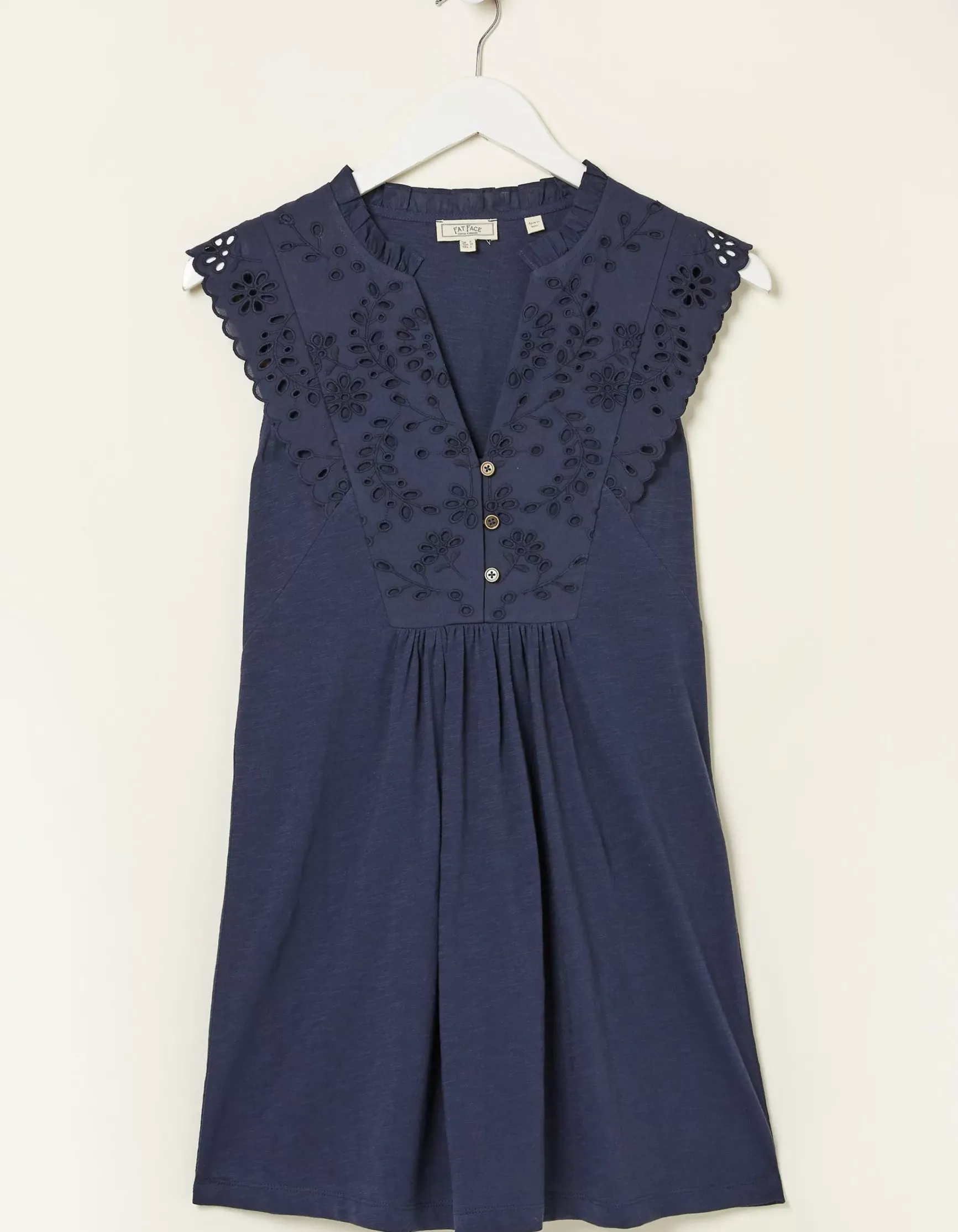 FatFace Jessica Embroidered Tunic Top|Women Tops & T-Shirts