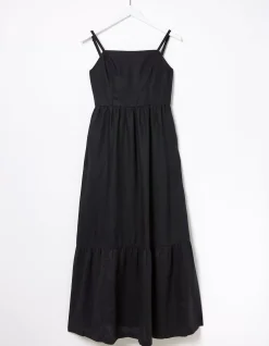 FatFace Julien Tie Back Linen Midi Dress|Women Dresses