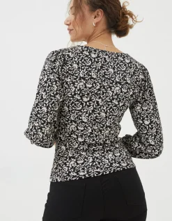 FatFace Kara Mono Vines Top|Women View All
