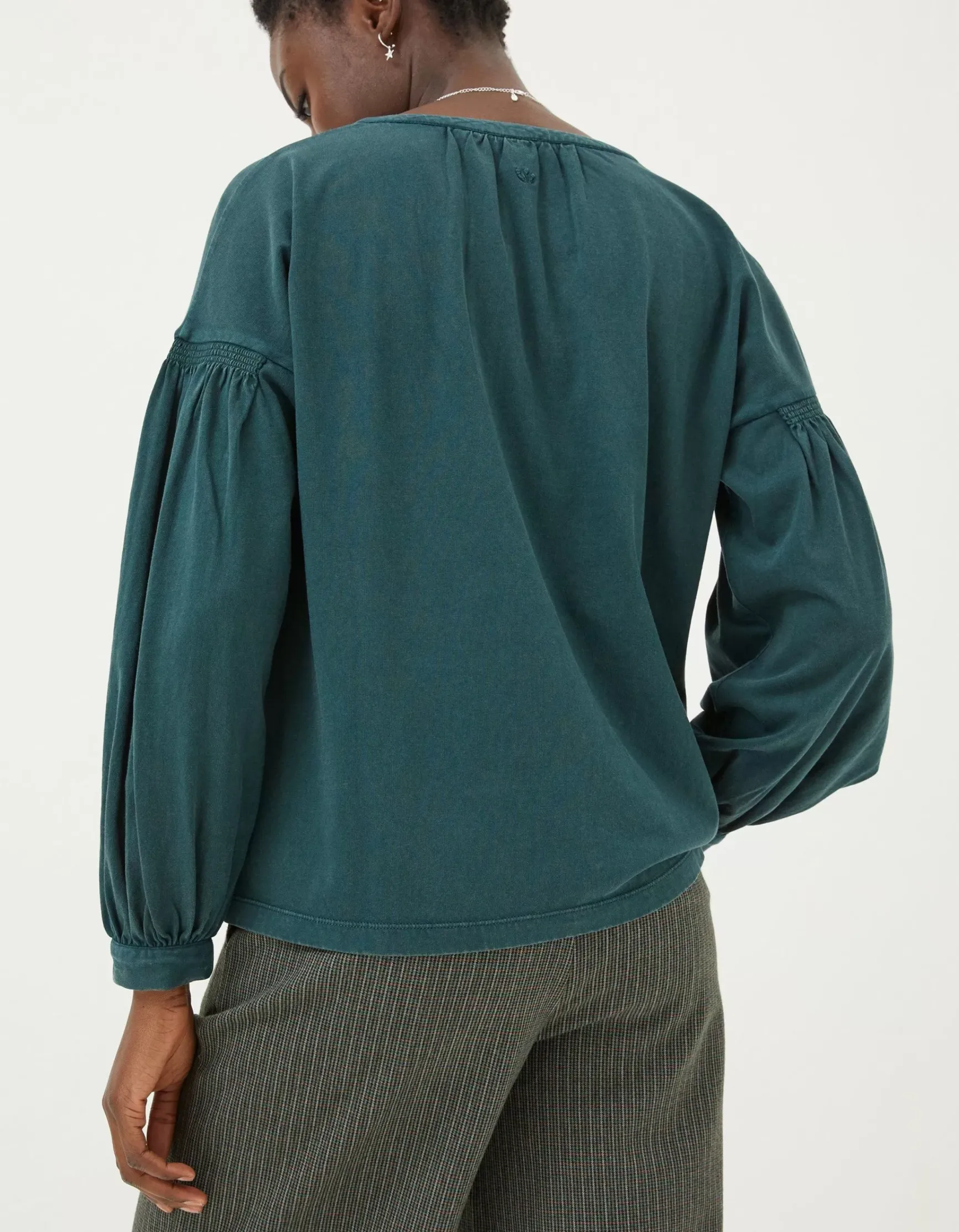 FatFace Keira Henley Top|Women Tops & T-Shirts