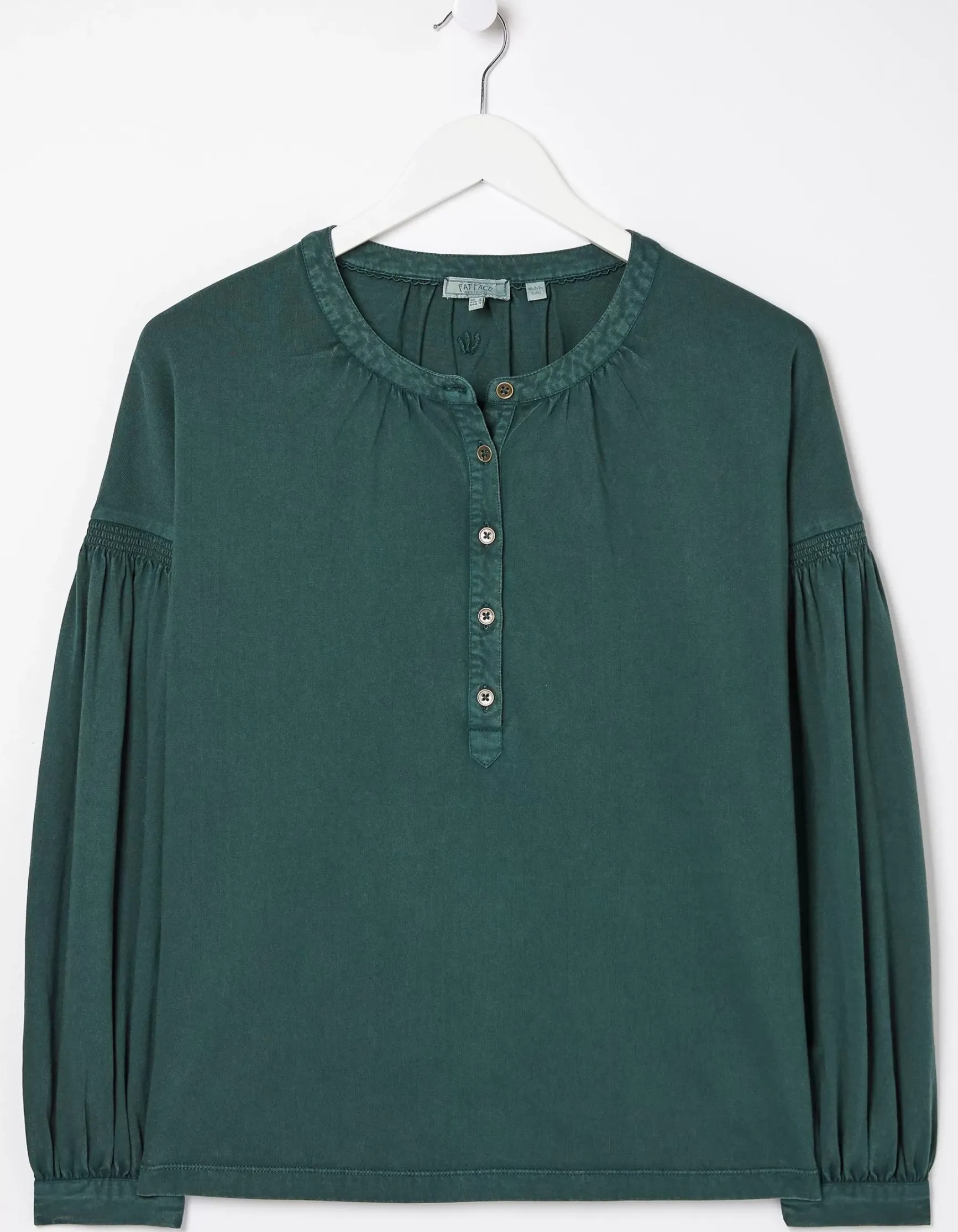 FatFace Keira Henley Top|Women Tops & T-Shirts