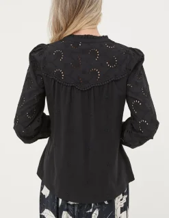 FatFace Kerry Broderie Top|Women Tops & T-Shirts