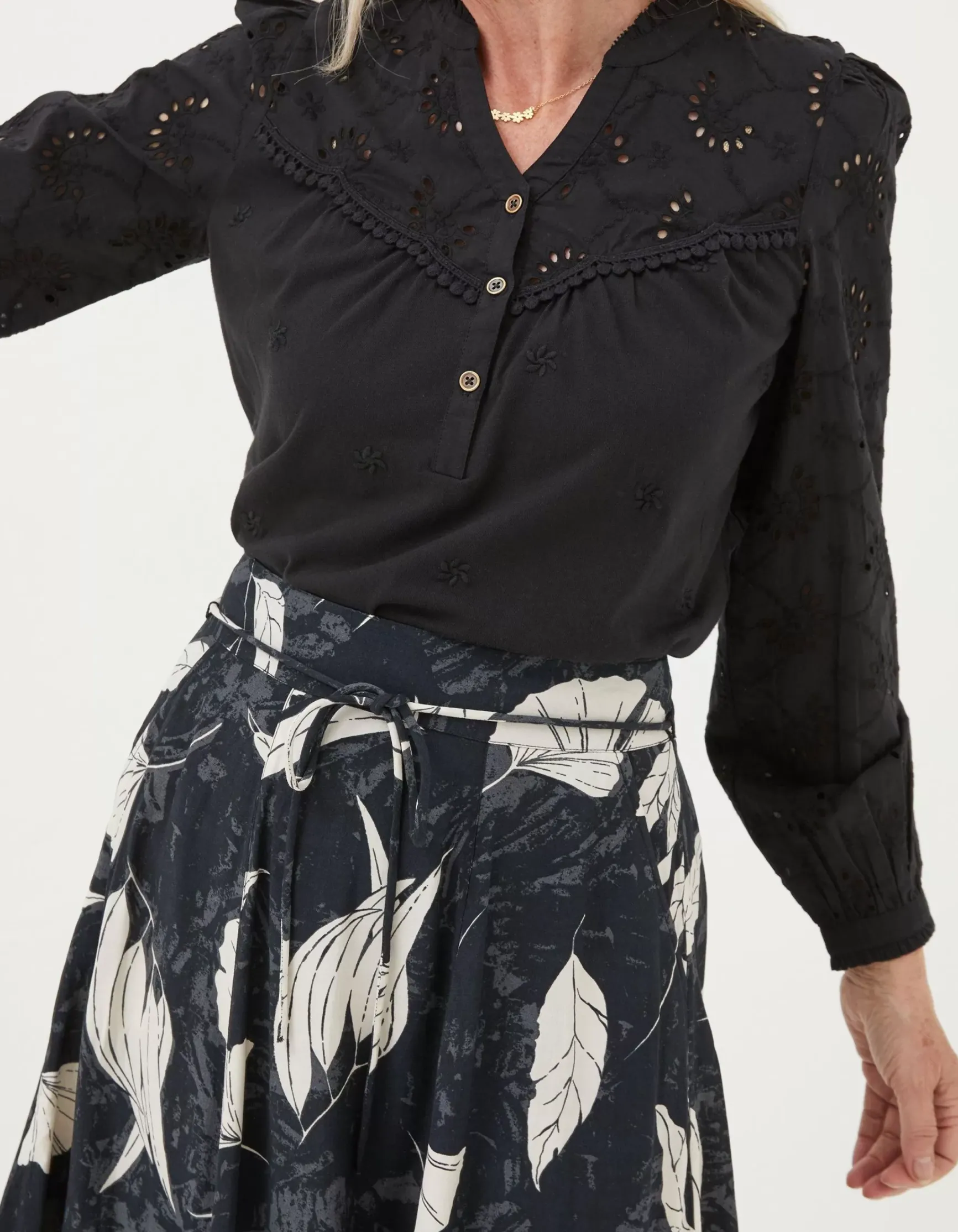 FatFace Kerry Broderie Top|Women Tops & T-Shirts