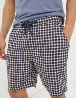 FatFace Keswick Check Lightweight Pyjama Shorts|Men View All