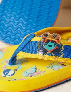 FatFace Kids Crab Flip Flops|Boys View All