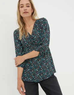 FatFace Kinsey Evergreen Blouse|Women Shirts & Blouses