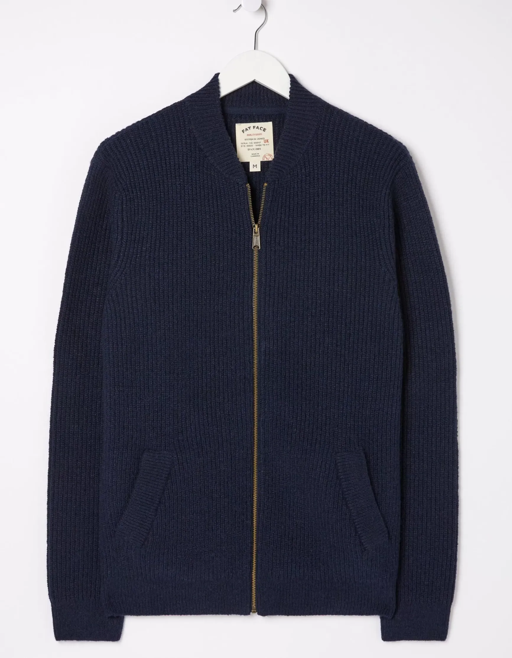 FatFace Knitted Bomber Cardigan|Men Knitwear