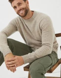 FatFace Lambswool Crew Jumper|Men View All