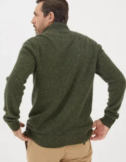 FatFace Lambswool Half Neck Jumper|Men View All