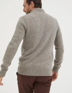 FatFace Lambswool Half Neck Jumper|Men View All