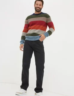 FatFace Lambswool Stripe Crew Jumper|Men View All