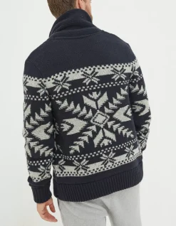FatFace Lanark Shawl Pattern Cardigan|Men View All