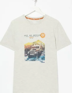 FatFace Land Rover Out Of Office T-Shirt|Gifts Land Rover Collaboration