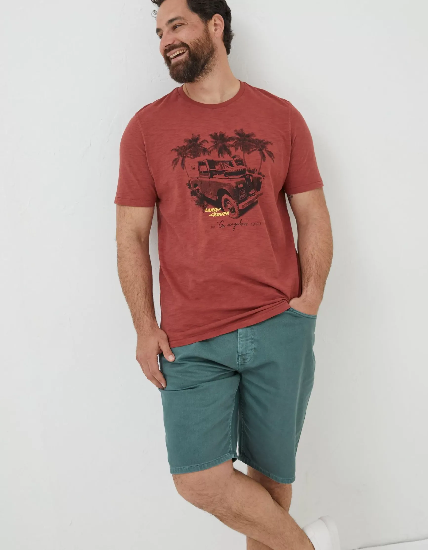 FatFace Land Rover Palm T-Shirt|Gifts Land Rover Collaboration