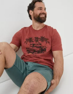 FatFace Land Rover Palm T-Shirt|Gifts Land Rover Collaboration