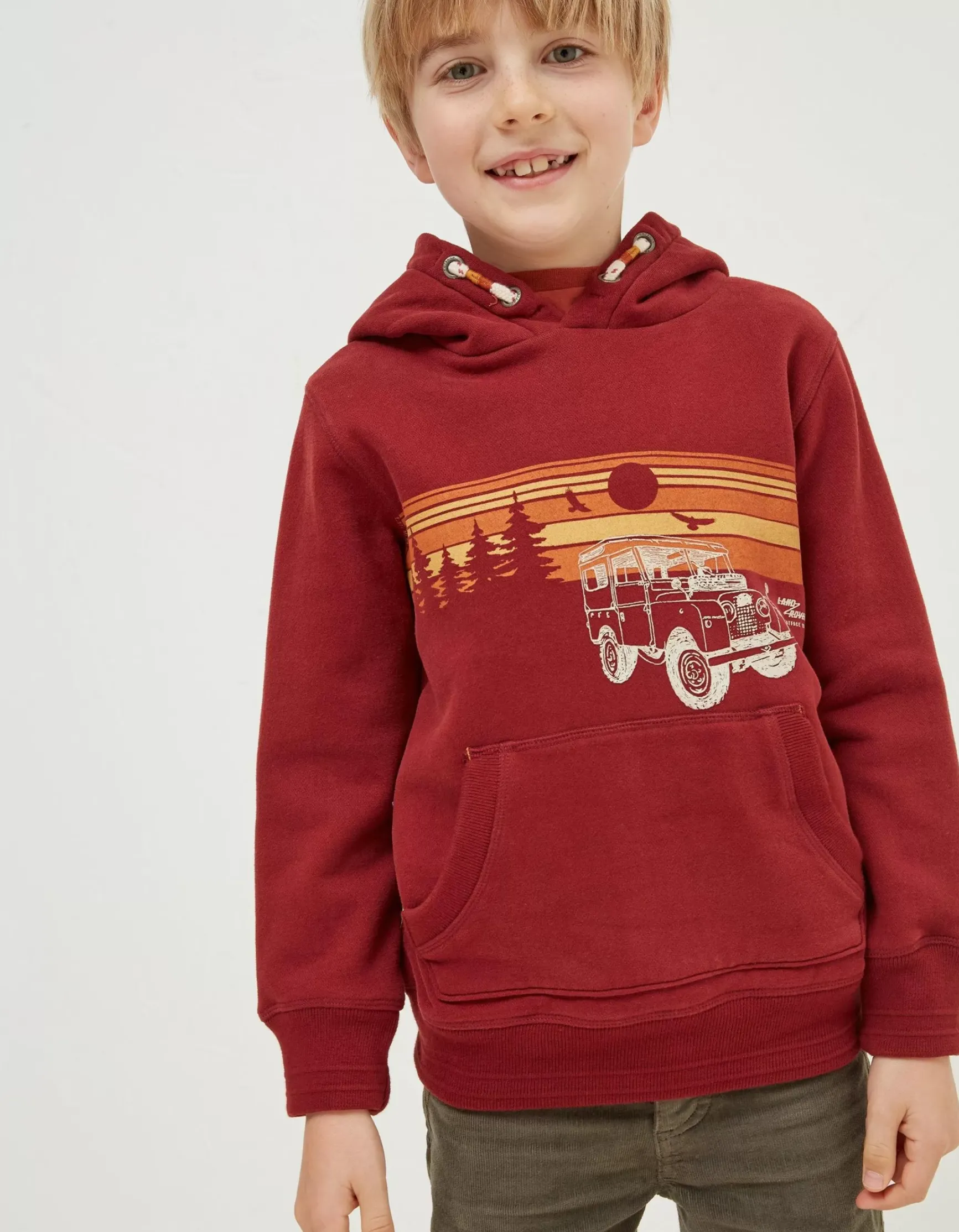 FatFace Land Rover Popover Hoodie|Gifts Land Rover Collaboration