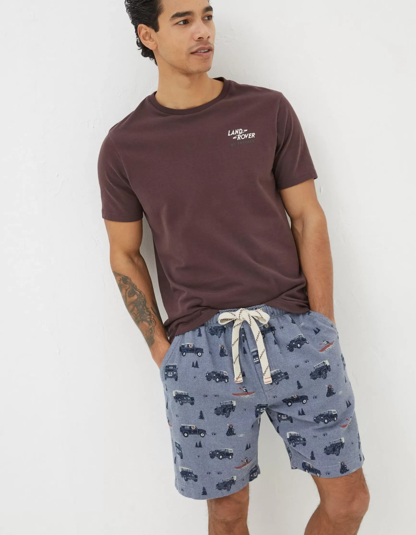 FatFace Land Rover Pyjama Shorts|Gifts Land Rover Collaboration