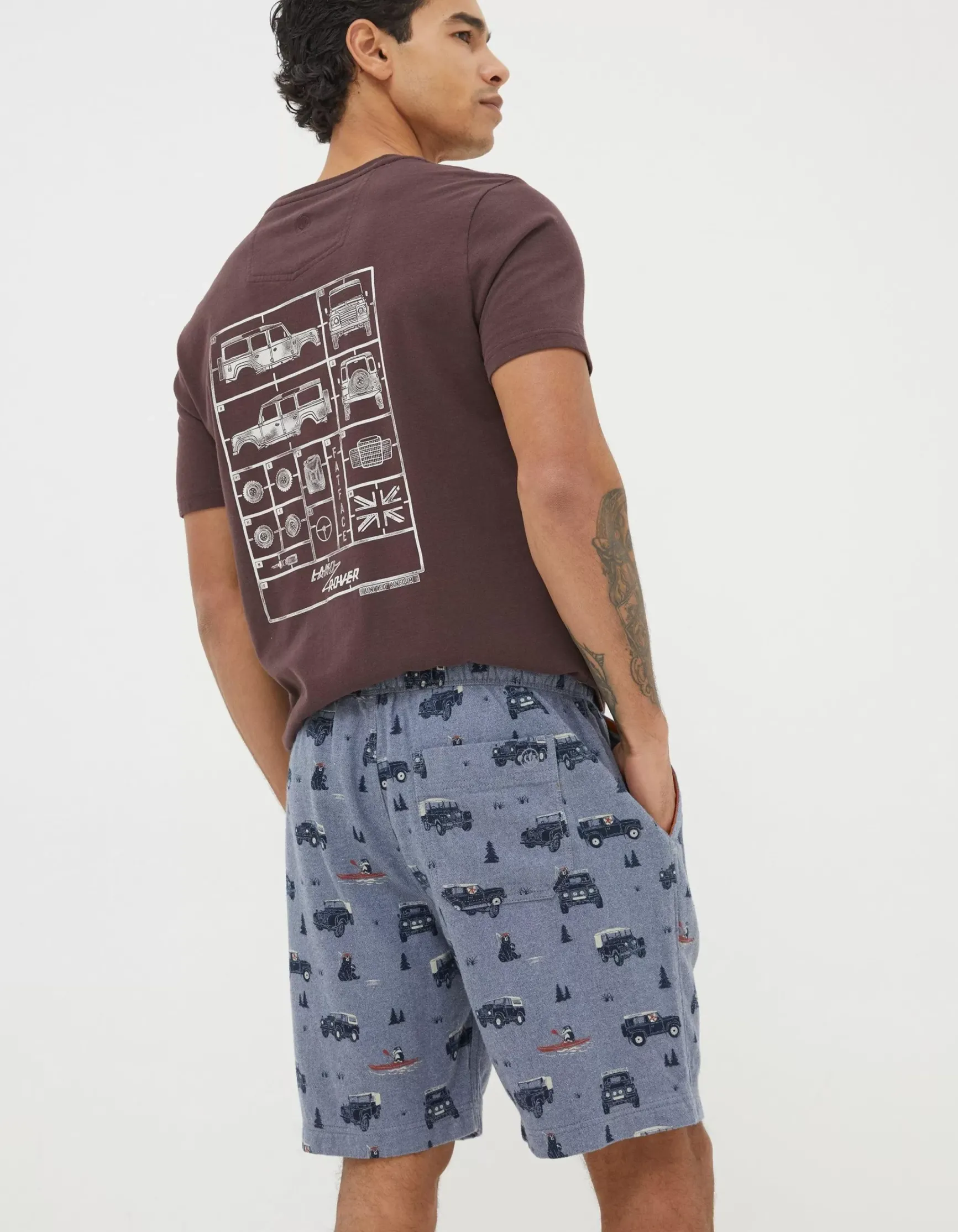 FatFace Land Rover Pyjama Shorts|Gifts Land Rover Collaboration