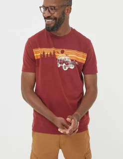 FatFace Land Rover Sunset Road T-Shirt|Gifts Land Rover Collaboration