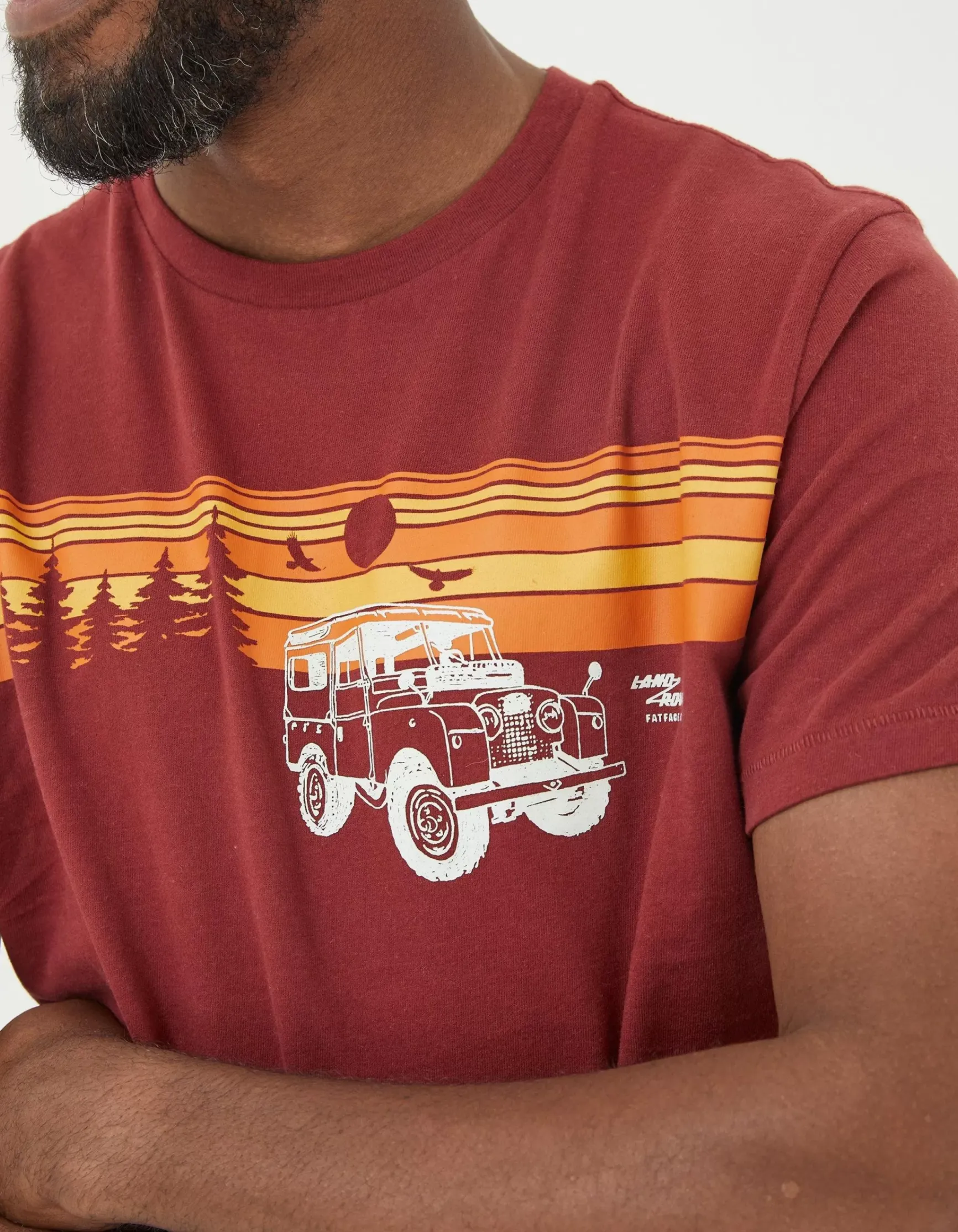FatFace Land Rover Sunset Road T-Shirt|Gifts Land Rover Collaboration
