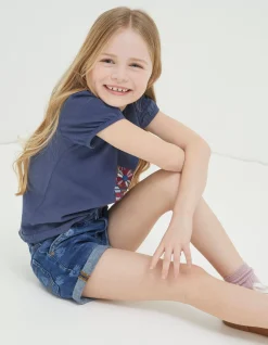 FatFace Laser Print Denim Shorts|Girls View All