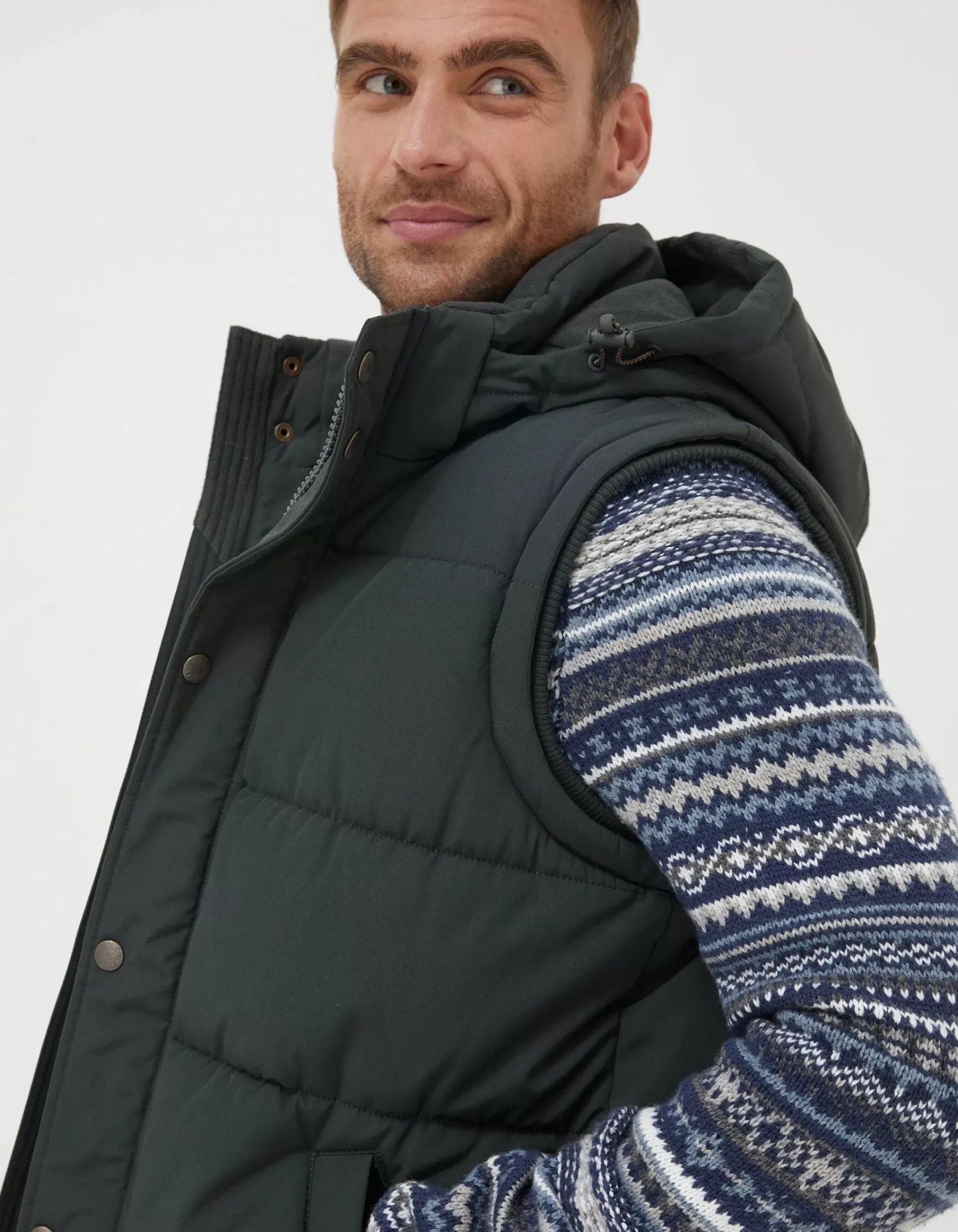 FatFace Launton Puffer Gilet|Men View All
