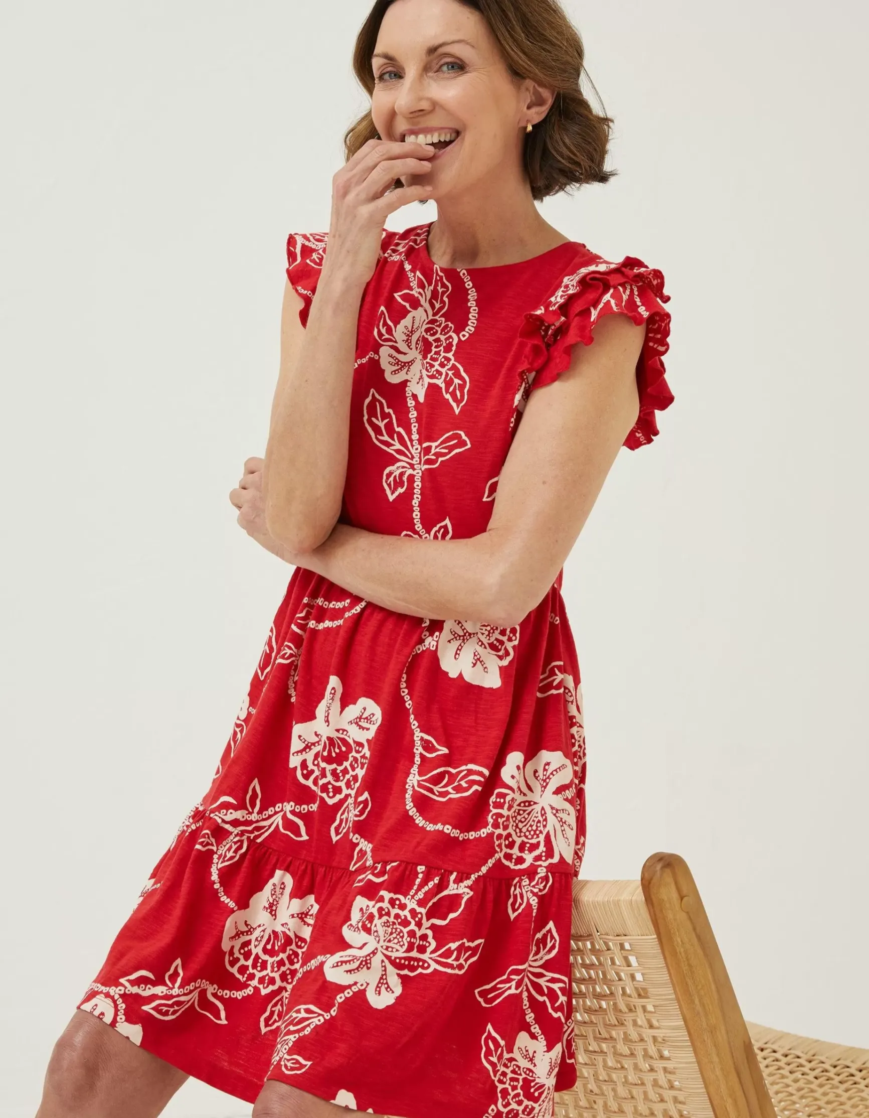 FatFace Laurie Batik Jersey Dress|Women Dresses