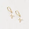 FatFace Leaf Drop Earrings|Women View All