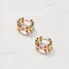 FatFace Leaf Huggy Hoop Earrings|Women View All