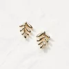 FatFace Leaf Stud Earrings|Women View All