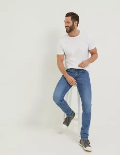 FatFace Lean Slim Light Wash Jeans|Men Jeans