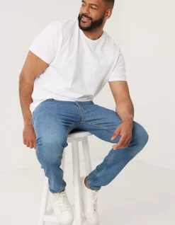 FatFace Lean Slim Light Wash Jeans|Men Jeans