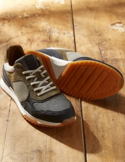 FatFace Leather Colour Block Trainers|Men View All