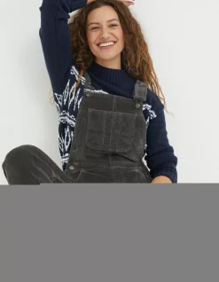 FatFace Lewes Cord Dungaree|Women Trousers & Leggings