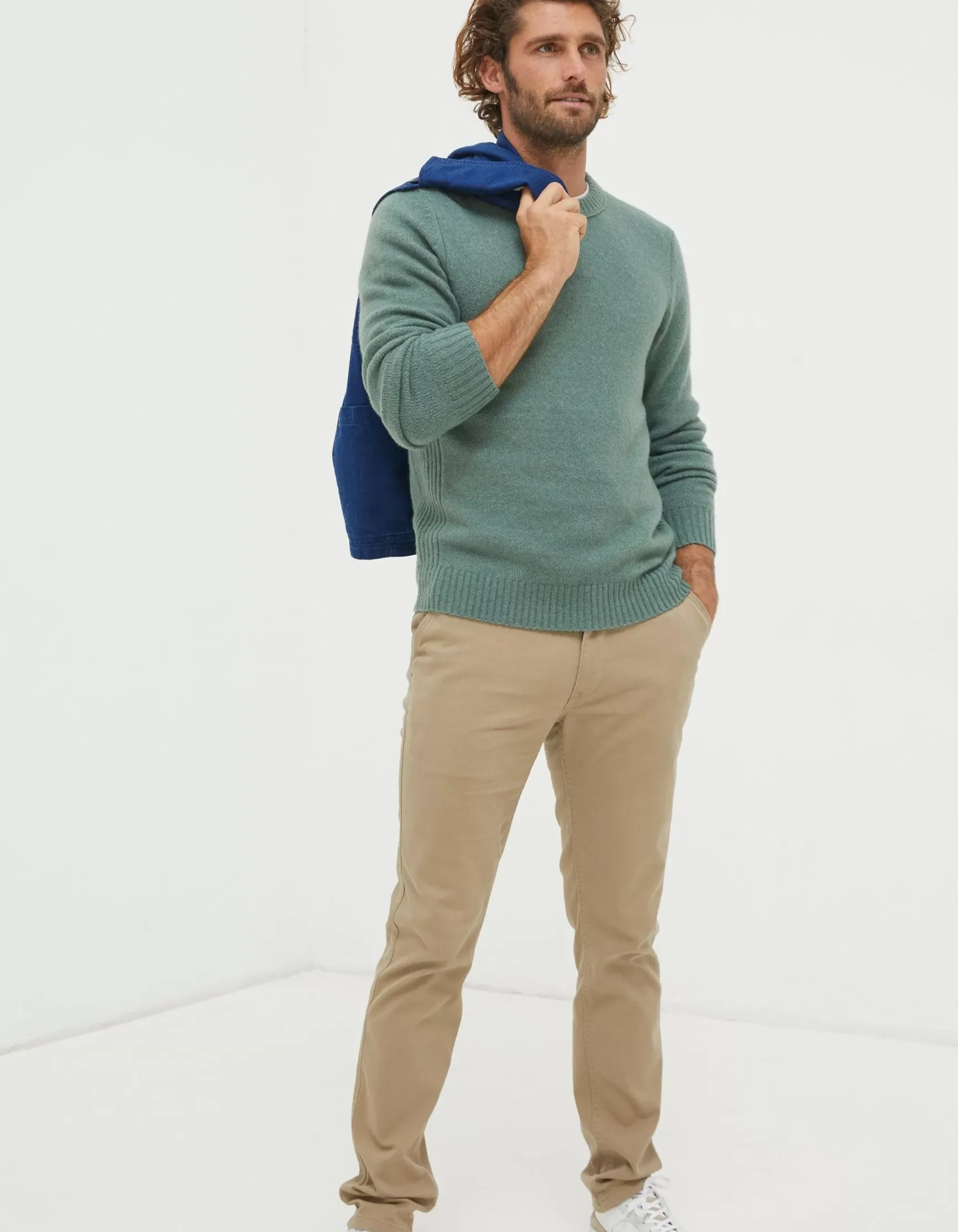 FatFace Lewes Crew Jumper|Men Knitwear