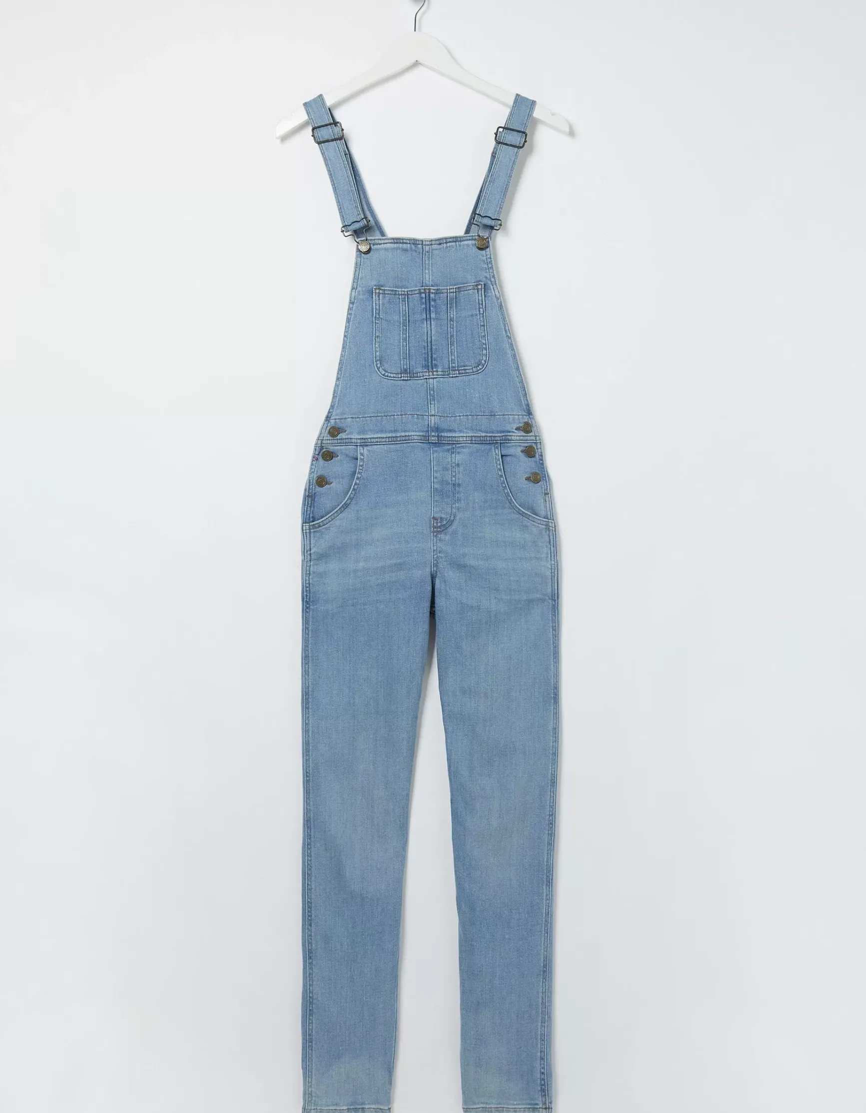 FatFace Lewes Slim Leg Denim Dungarees|Women Jeans & Dungarees