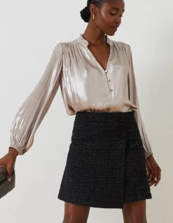 FatFace Lily Metallic Skirt|Women Skirts